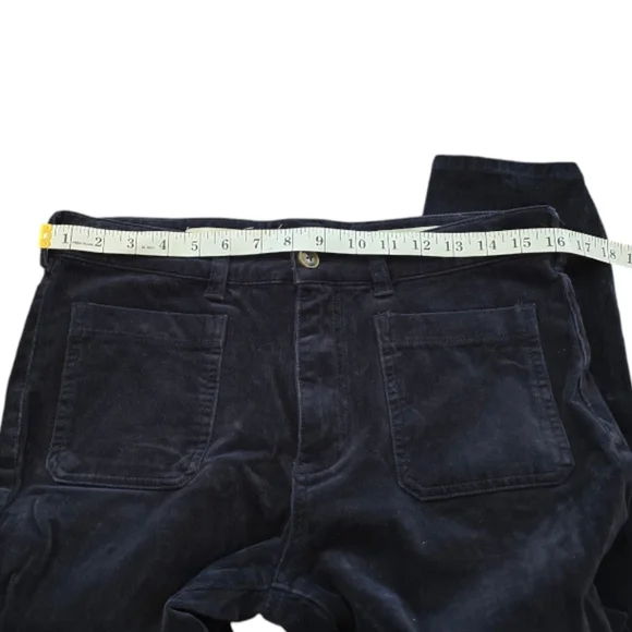 pilcro Corduroy Utility Pants Trousers, Black Patchwork Style, Casual Everyday - Picture 6 of 13